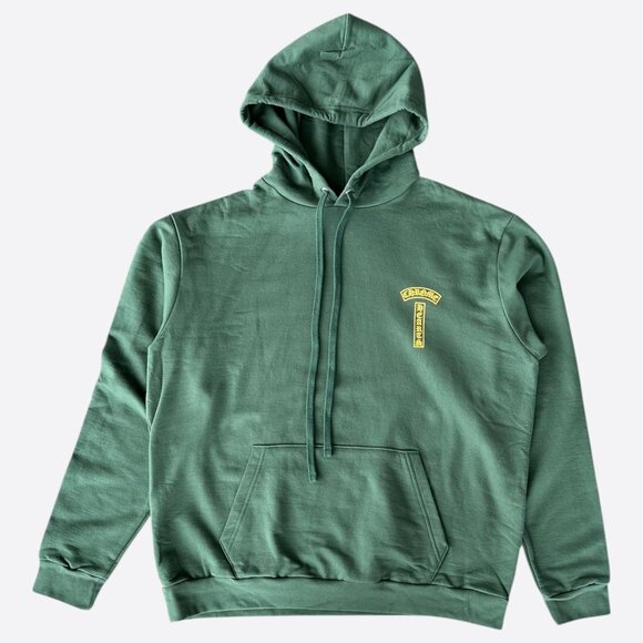 Chrome Hearts Green & Yellow T-Bar Logo Hoodie - Picture 1 of 7